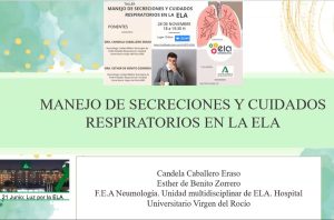 Portada del taller online de manejo de secreciones y cuidados respiratorios en la ELA