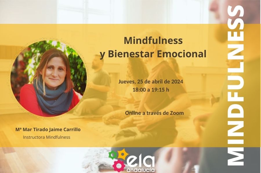 Cartel del taller de Mindfulness del 25 de abril