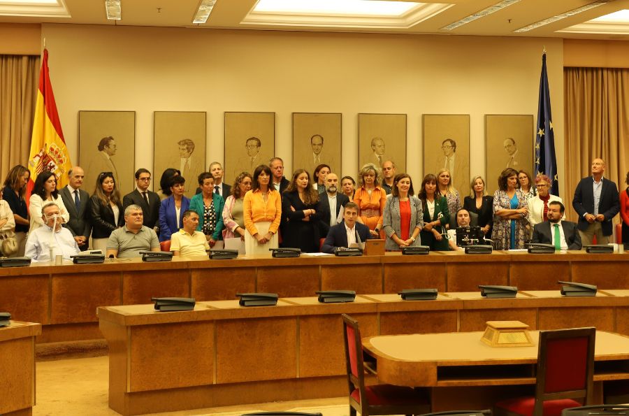 Políticos y pacientes ELA en el Parlamento
