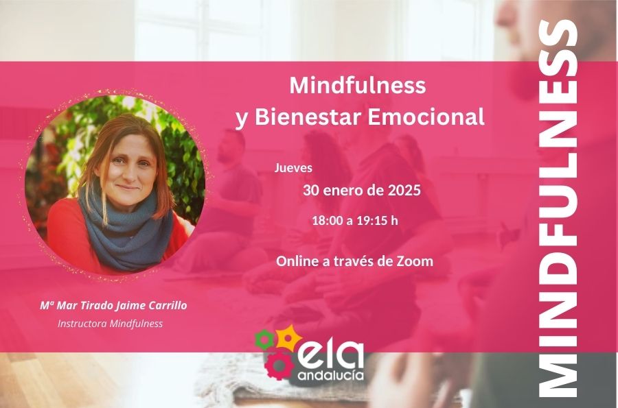 Cartel taller mindfulness ELA, 30 enero 2025