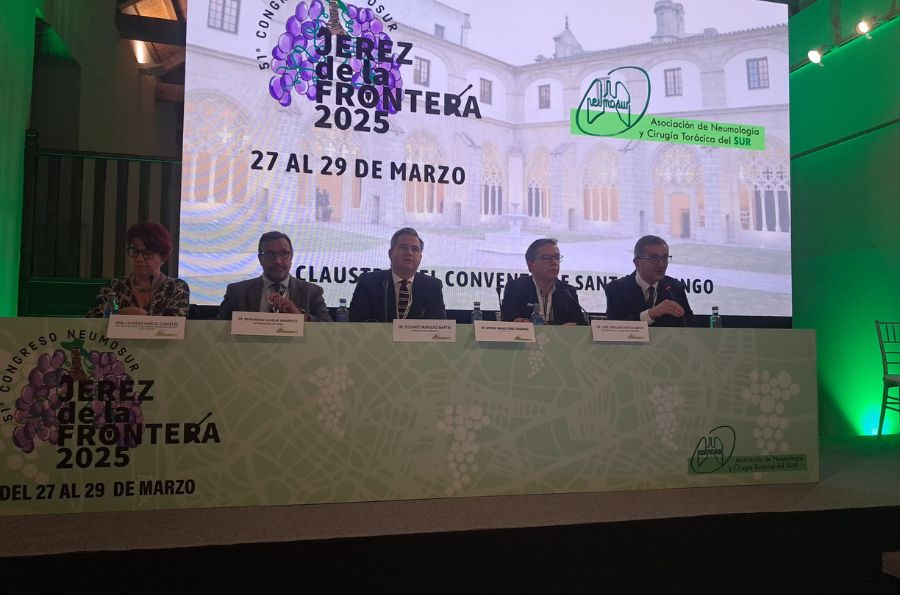 Mesa de presentación del 51 Congreso Neumosur