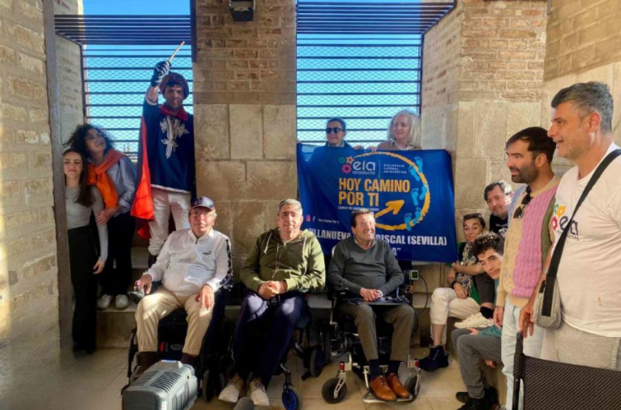 Personas con ELA en el campanario de la Giralda de Sevilla