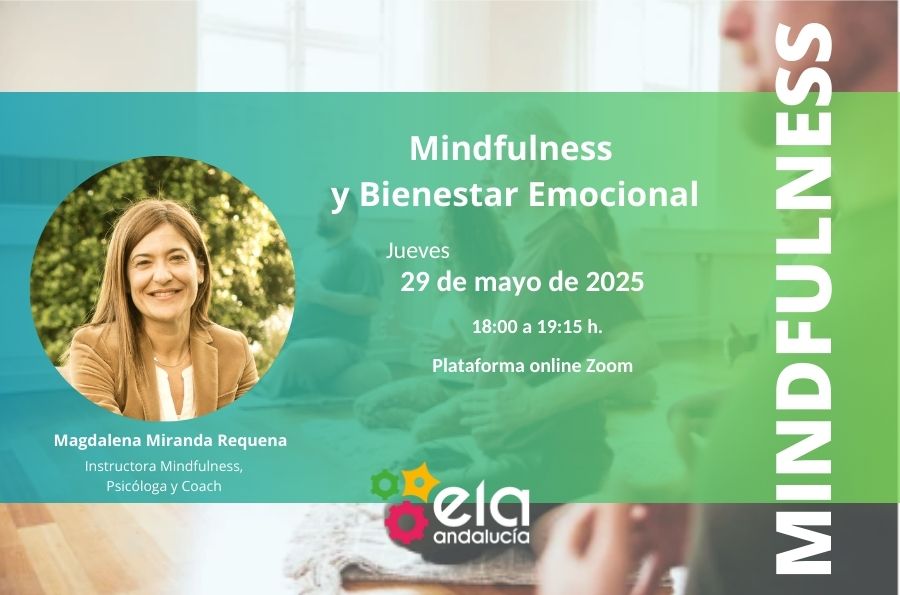 Cartel Taller online de mindfulness ELA