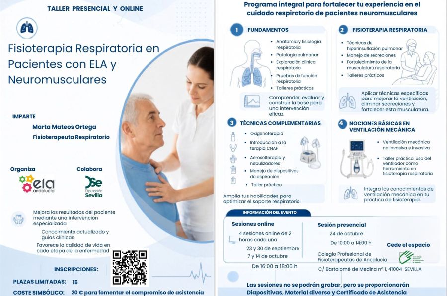 Cartel taller fisio respiratoria